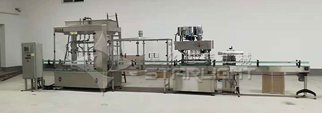 全自動化學(xué)試劑灌裝生產(chǎn)線車間實拍展示