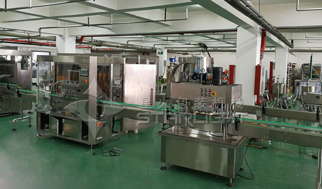 全自動酵素灌裝生產線車間實拍展示