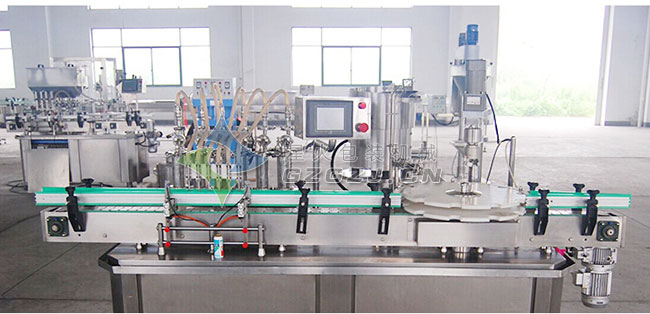 全自動(dòng)口服液灌裝機(jī)車間內(nèi)實(shí)拍展示