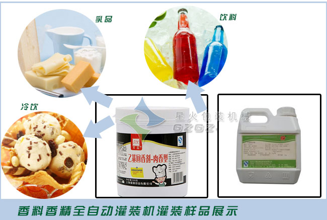 香料香精灌裝機灌裝樣品展示